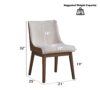 Ginny - 5 Piece With Side Chairs Dining Room Set - Walnut - Image 19