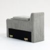 Modular Sofa Coffee Table Module With Storage Function, Cupholders, USB Ports For Living Room Apartment - Gray - Image 4