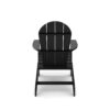 Adirondack Chair Premium HDPE Poly Lumber For Pool, Patio, And Garden Elegance - Black - Image 2