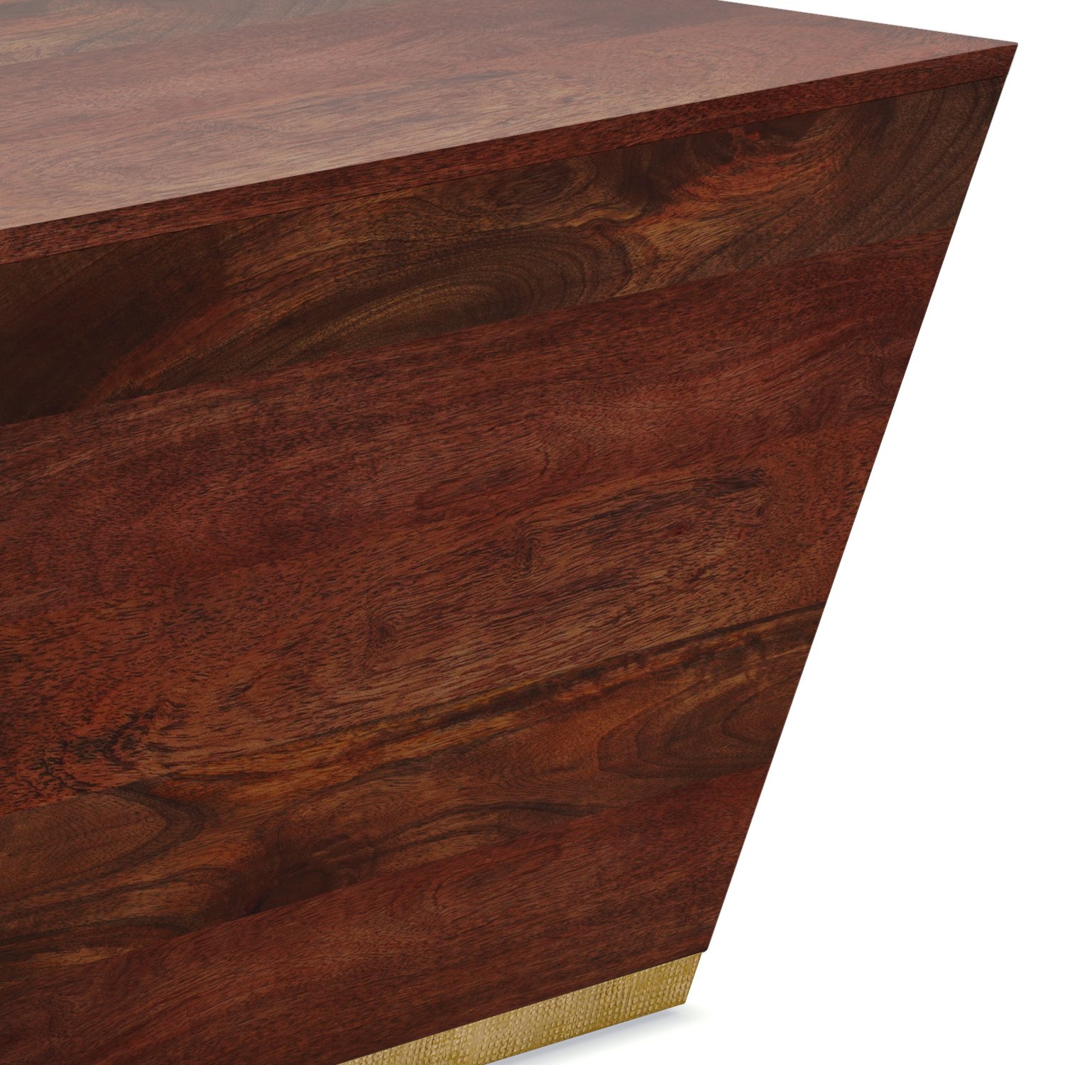 Abba - Square Coffee Table - Cognac Brown - Image 6