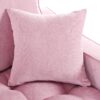 Modern Chaise Lounge Sofa Bed Upholstered Sofa Couch With Tufted Seat And Detachable Pillows For Living Room - Pink - Image 18