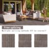 Wood Plastic Composite Deck Tiles (Set of 20), Sustainable Composite Decking Resist Rust, Water, Weather, Easy To Diy & Maintain, Ideal For Patios, Balconies, Rooftops - Light Coffee - Image 10