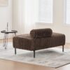 Mini Loveseat With Adjustable Backrest - Brown - Image 7