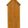 Outdoor Storage Cabinet Tool Shed Wooden Garden Shed - Natural - Image 8