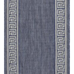 Sunshine - 2'7" X 7'3" Indoor, Outdoor Area Rug Polypropylene - Blue