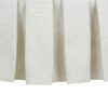 Luciana - Tufted Cocktail Ottoman With Skirt - Antique White - Image 3