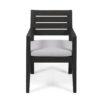 Outdoor Dining Chair (Set of 2) - Dark Gray / Light Gray - Dark Gray - Image 7