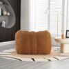 Soft Bean Bag Chair With High Resilient Foam (Chips) - Khaki / Yellow - Image 4