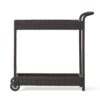 Resin Wicker Bar Cart With Metal Frame - Brown - Image 8