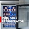 6 Burner 85, 000 Btu Deluxe Gas Outdoor Kitchen Island Grill With Wine Cooler Refrigerator, Rotisserie, Storage Cabinets & Drawers - Silver - Image 9