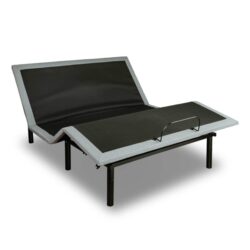 Btx5 - California King Adjustable Bed Base With Head And Foot Position Adjustment - Black / Gray