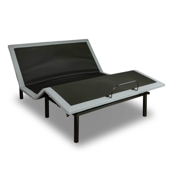 Btx5 - California King Adjustable Bed Base With Head And Foot Position Adjustment - Black / Gray