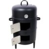 Heavy Duty Round Bbq Grill 17" Steel Charcoal Smoker For Outdoor Cooking - Black - Image 6