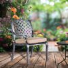 Sparta - Modern Dining Arm Chair - Dupione Brown - Image 2