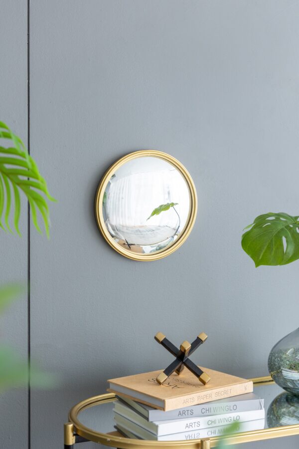 Round Mirror, Circle Mirror With Iron Frame For Living Room Bedroom Vanity Entryway Hallway - Gold