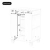 Classic Retro 24" Bathroom Vanity With Sink, Door Shelf, Side Open Storage Frame, Soft Closing Door - White - Image 9
