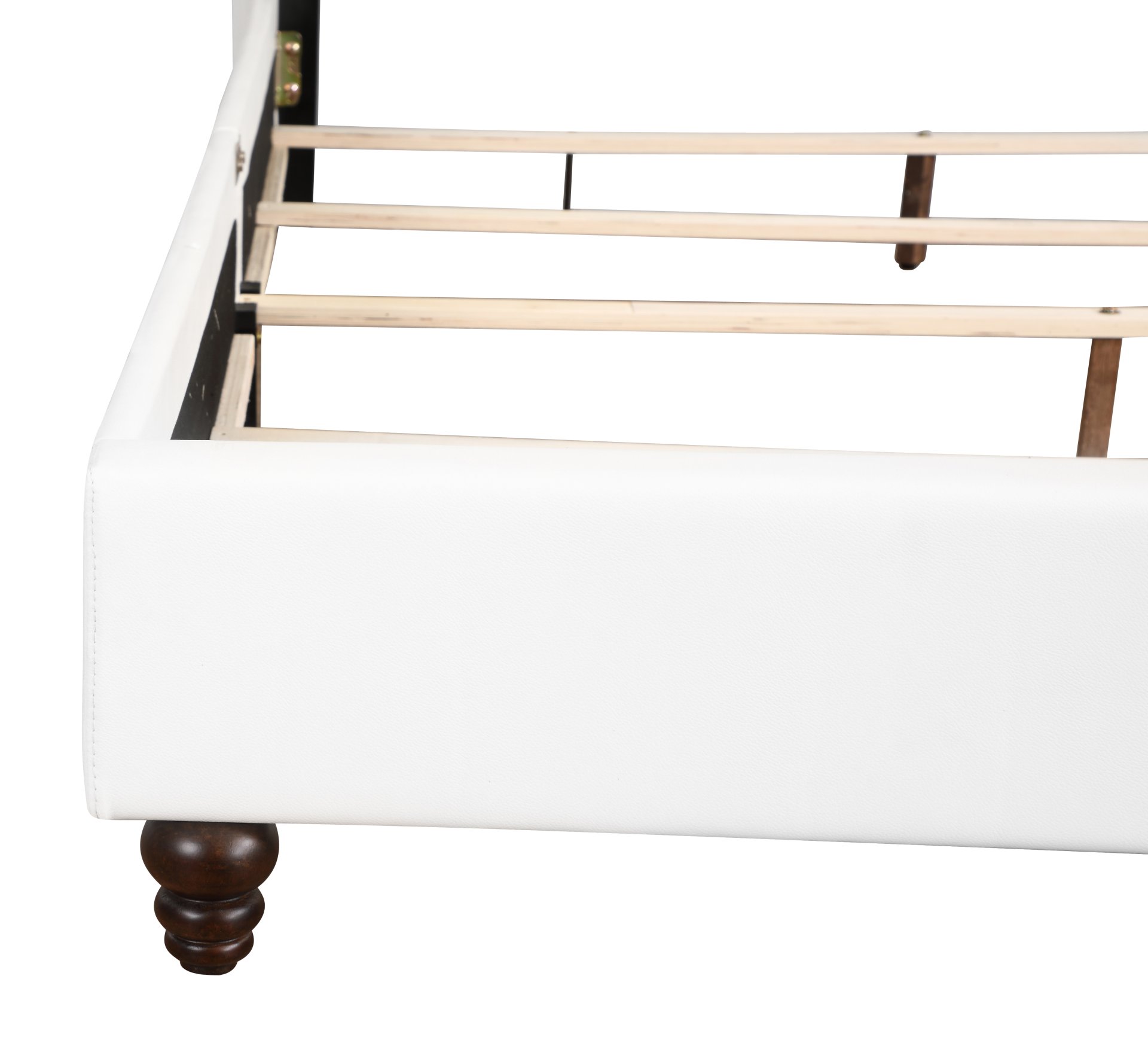 Full Transitional Upholstered Bed - White - Image 6