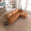 Anthony - Corner Sectional Sofa Right Facing - Tan - Image 8