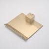 Modern Wall Mount Bathtub Faucet With Waterfall Spout And Single Handle Control - Brushed Gold - Image 4