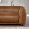 Marlon - Luxury Italian Leather Sofa - Brown / Rustic - Image 4