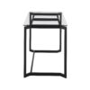 Masters - Modern Office Desk - Black / Clear - Image 2