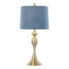 Ashland - Contemporary Table Lamp (Set of 2) - Gold / Moroccan Blue Slub - Image 3