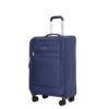 3 Piece Set (18/Travelbag/Toiletry Bag), Softshell Suitcase Spinner Wheels Terylene Polyester Luggage Sets Carry On Suitcase Luggage Lightweight Durable Suitcase - Blue - Image 10