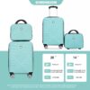 2 Piece Luggage Sets Lightweight Suitcase, Spinner Wheels, (20/14) - Light Blue - Image 3