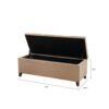 Tufted Top Soft Closer Storage Bench - Sand - Image 3