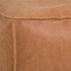 Brody - Square Pouf - Distressed Brown - Image 4