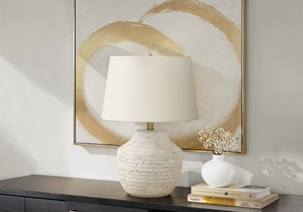 Modern Lighting, Table Lamp, Concrete - Cream
