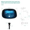 Artistic Vessel Sink With Faucet And Pop Up Drain - Blue - Image 3