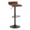 Ale - Industrial Barstool (Set of 2) - Brown - Image 2