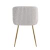Fran - Pleated Contemporary Chair (Set of 2) - Gold / Silver - Image 5