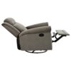 360 Degrees Swivel Recliner Manual Rocking With Adjustable Backrest For Living Room - Light Brown - Image 16