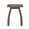 Kinesis - Outdoor Side Table With Slatted Top And Wood Frame - Gray - Image 7