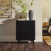 Mid Century Modern 3 Drawer Dresser - Black - Image 7