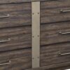 Industrial Farmhouse Designed 6 Drawer Dresser - Brown - Image 2