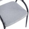 Modern Upholstered Dining Chairs With Metal Legs - Gray - Image 12