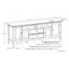 Redmond - TV Media Stand - Black - Image 10