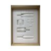 Luxury Natural Marble Living Room Accessories Set, 7 Pieces, Genuine Real Marble - White - Image 10