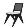 Modern 6 Piece Extendable Dining Table Set With 4 Wicker Back Upholstered Dining Chairs And Long Bench, 2 Removable Leaf - Espresso - Image 20