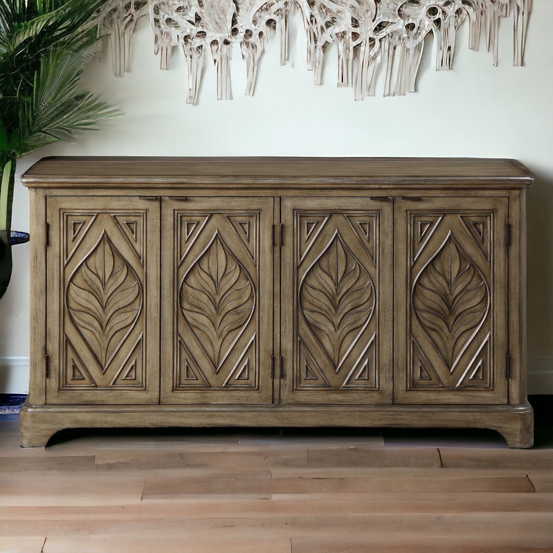 Orana - Console Cabinet - Oak - Image 9