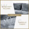Contemporary Bean Bag Sofa Lazy Sofa Durable Comfort Lounger For Indoor & Outdoor Use - Gray - Image 6