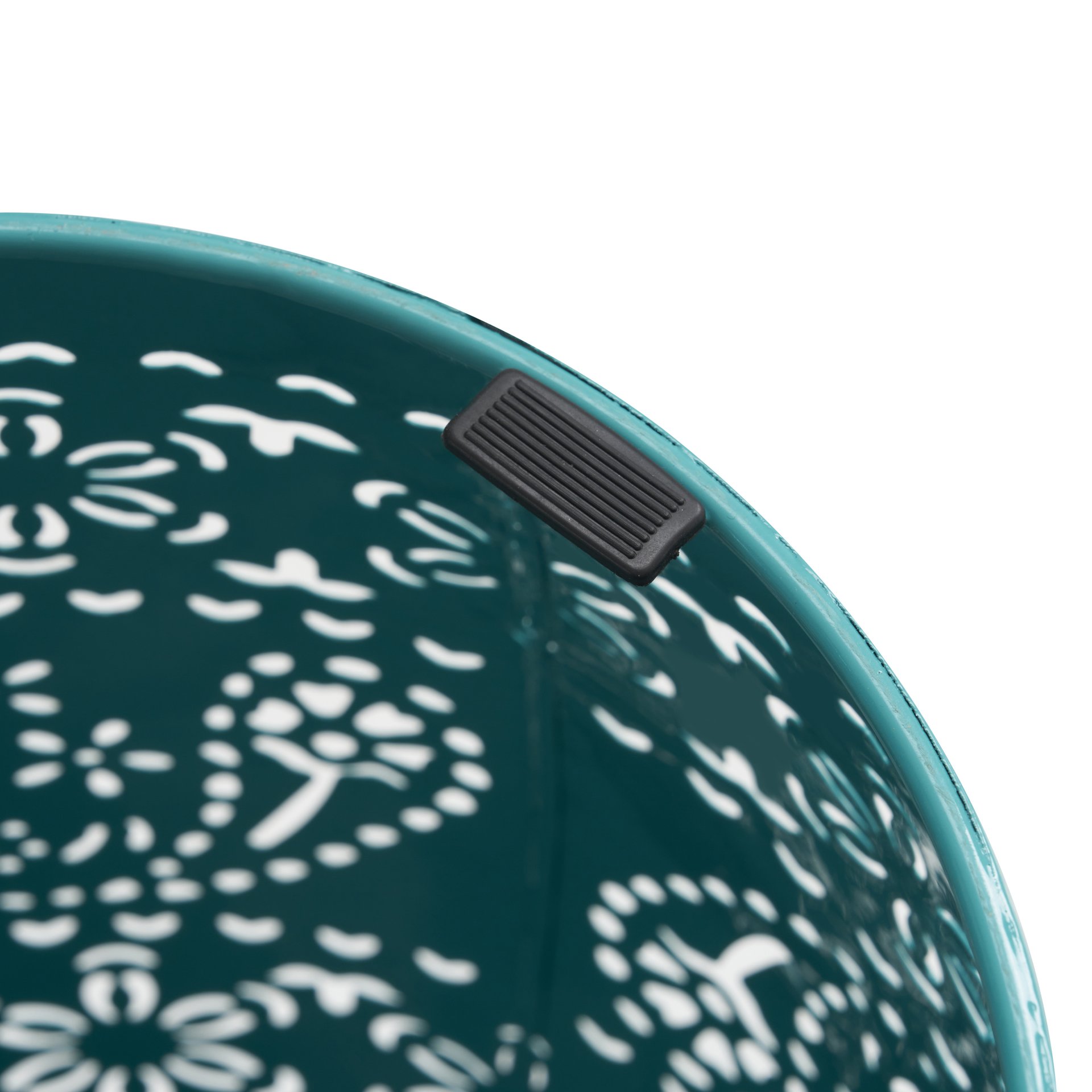 Ruby - Mosaic Style Side Table With Ceramic Tile And Iron Frame - Teal - Image 7