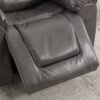 2 Seater Home Theater Recliner Manual Recliner Chair With A Storage Box And Two Cup Holders For Living Room - Gray - Image 14