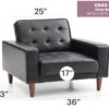 Andrews - Chair Bed - Black - Image 6
