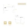 Modular Sofa Coffee Table Module With Storage Function, Cupholders, USB Ports For Living Room Apartment - Beige - Image 13