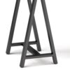 Sawhorse - Solid Walnut Veneer And Metal Desk - Walnut - Image 8