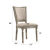 Gabrian - 7 Pieces Dining Room Set, Reclaimed - Beige / Gray - Image 15